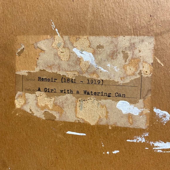 Vintage A Girl with a Watering Can Reproduction Framed Art by Renoir - Picture 6 of 9